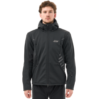 Dragonfly Мототолстовка DF Urban Man 2025 Black с защитой в Новосибирске