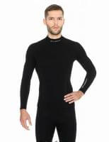 Brubeck Футболка мужская дл.рукав Wool Merino 78% Черный в Новосибирске