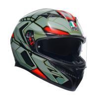AGV Шлем K3 Decept Matt Black/Green/Red в Новосибирске