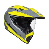 AGV Шлем AX9 E2206 V26 Pacific Road Matt Grey/Yellow Fluo/Black в Новосибирске