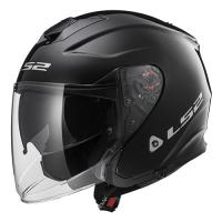 LS2 шлем OF521 Infinity Solid Черный в Новосибирске