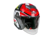 AiM Шлем открытый JK526 Red/Grey/Black в Новосибирске