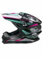 AiM Шлем кроссовый JK803 Multicolor Black/Blue в Новосибирске