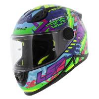 LS2 Мотошлем FF812 Kid Svent Blue Green в Новосибирске