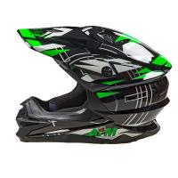 AiM Шлем кроссовый JK803S Green/Black в Новосибирске