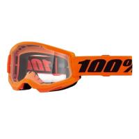 100% Очки Strata 2 V26 Goggle Neon Orange / Clear в Новосибирске