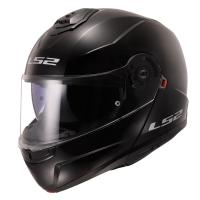 LS2 Мотошлем FF908 Strobe II Solid Gloss Black в Новосибирске