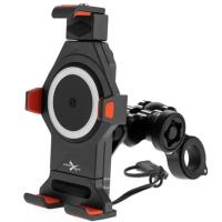 Extreme Style Мото держатель с беспроводной зарядкой anti-vibration R17W в Новосибирске