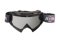 AiM Очки кроссовые (PRO) 157-100 Black Glossy в Новосибирске