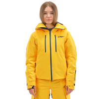 Dragonfly Куртка утепленная Gravity Premium Woman Yellow-Dark Ocean в Новосибирске
