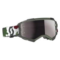 Scott Очки кроссовые Fury dark green/white silver chrome works в Новосибирске