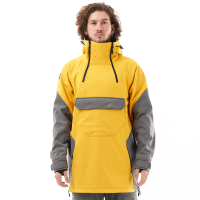 Dragonfly Куртка-анорак сноубордическая Uktus Man Yellow - Grey в Новосибирске