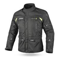 Dimox Мотокуртка текстиль Explorer Mens Touring Black/Yellow в Новосибирске