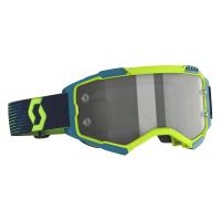 Scott Очки кроссовые Fury LS neon yellow/blue light sensitive grey works в Новосибирске