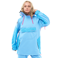 Dragonfly Куртка-анорак сноубордическая DF Uktus Woman Blue - Pink в Новосибирске