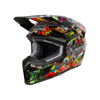Oneal Шлем кроссовый детский 3Series Youth Crank V.24 красный/ зеленый в Новосибирске