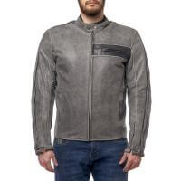 Moteq Куртка кожаная Defender grey в Новосибирске