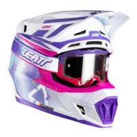 Leatt Шлем кроссовый  7.5 V26 Purple + очки Velocity 4.5 в Новосибирске