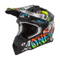 Oneal Шлем кроссовый детский 3Series Rancid V.24 черный/белый в Новосибирске