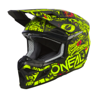 Oneal Шлем кроссовый детский 3Series Attack Youth V24 черный/желтый в Новосибирске