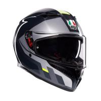 AGV Шлем K3 Shade Grey/Yellow Fluo в Новосибирске
