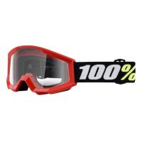 100% Очки детские Strata Mini Goggle Red/Clear Lens 2025 в Новосибирске