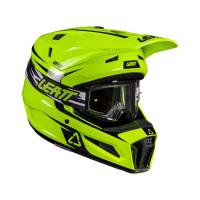 Leatt Шлем кроссовый детский 3.5 V26 Neon Yellow + очки Vizion 3.5 в Новосибирске