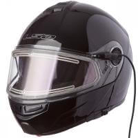 LS2 Мотошлем снегоходный FF325 Strobe Electric Snow Solid Черный в Новосибирске