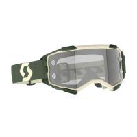 Scott Очки кроссовые Fury LS kaki green/light sensitive grey works в Новосибирске