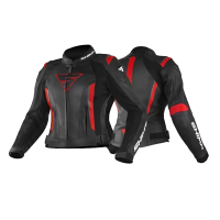 Shima Куртка Кожаная женская Miura 2.0 Black/Red в Новосибирске