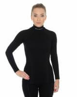 Brubeck Футболка женская дл.рукав Wool Merino 78% Черный в Новосибирске