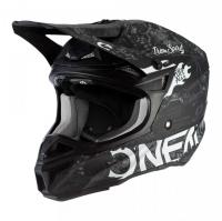 Oneal Шлем кроссовый 5Series Polyacrylite Черный/Белый в Новосибирске