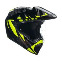 AGV Шлем AX9 E2206 V26 Steppa Carbon/Grey/Yellow Fluo в Новосибирске