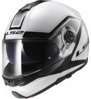 LS2 Мотошлем снегоходный FF325 Strobe Electric Snow Civik Черный/Белый в Новосибирске