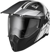 IXS Шлем IXS 208 2.0 Черно-Белый Матовый в Новосибирске