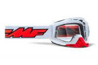 100% Маска кросс FMF Powerbomb Rocket White - прозрачная линза в Новосибирске
