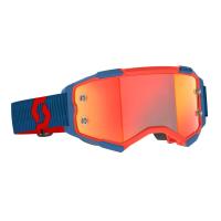 Scott Очки кроссовые Fury dark blue/neon red/orange chrome works в Новосибирске