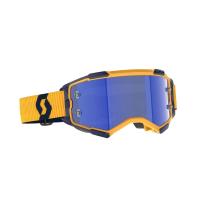Scott Очки кроссовые Fury dark yellow/dark blue/blue chrome works в Новосибирске