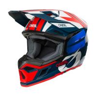 Oneal Кроссовый шлем 3Series Ride V.25 синий/белый в Новосибирске