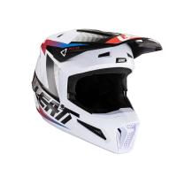 Leatt Шлем кроссовый Moto 2.5 Helmet Black/White 2024 в Новосибирске