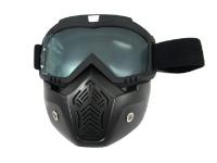 Scout маска MZ-1 оправа черная, линза прозрачная с защитой лица в Новосибирске