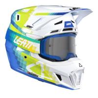 Leatt Шлем кроссовый  7.5 V26 Pixel Blue + очки Velocity 4.5 в Новосибирске