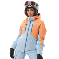 Dragonfly Куртка горнолыжная утепленная Gravity Woman 2025 Mock Orange-Light Blue в Новосибирске