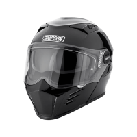 Simpson Шлем модуляр Darksome Gloss Black в Новосибирске