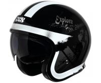 IXS Мотошлем открытый iXS 880 2.2 черно-серебристый в Новосибирске