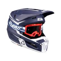 Leatt Шлем кроссовый детский 3.5 V26 Blue + очки Vizion 3.5 в Новосибирске