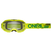 Oneal Маска кроссовая B-10 Solid V.24, желтый, прозрачные линзы Antifog, с защитой от уф лучей в Новосибирске