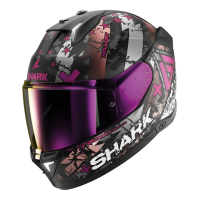 Shark Шлем Skwal i3 Hellcat Mat Black/Chrome/Violet в Новосибирске