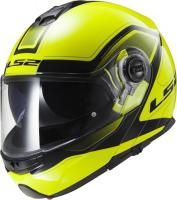 LS2 Мотошлем снегоходный FF325 Strobe Electric Snow Civik Желтый/Черный в Новосибирске