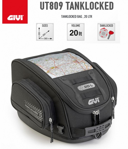 Givi Сумка на бак Tanklocked UT809 20л в Новосибирске